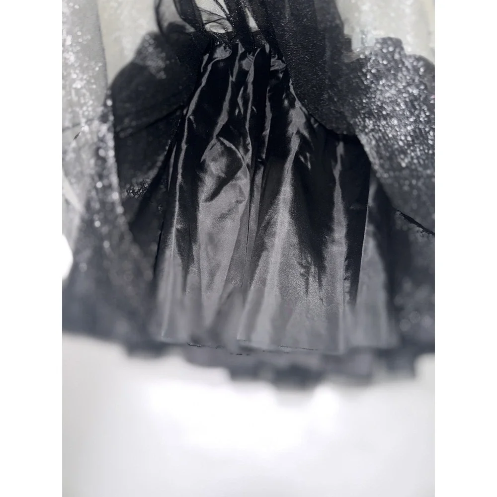 NWT Halloween Girls Costume One Size Skirt Black Tutu 🐈⬛